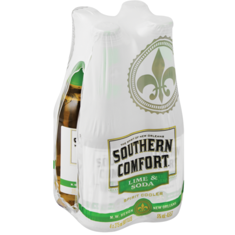 Southern Comfort Lime & Soda 275ml 4 Pack
