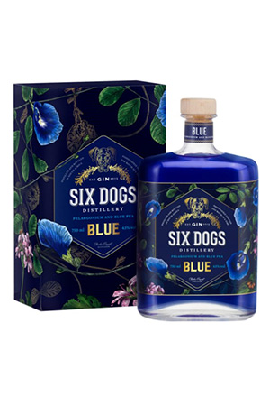 six dogs blue gin