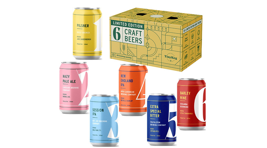 tinykeg 6 limited edition south african craft beers
