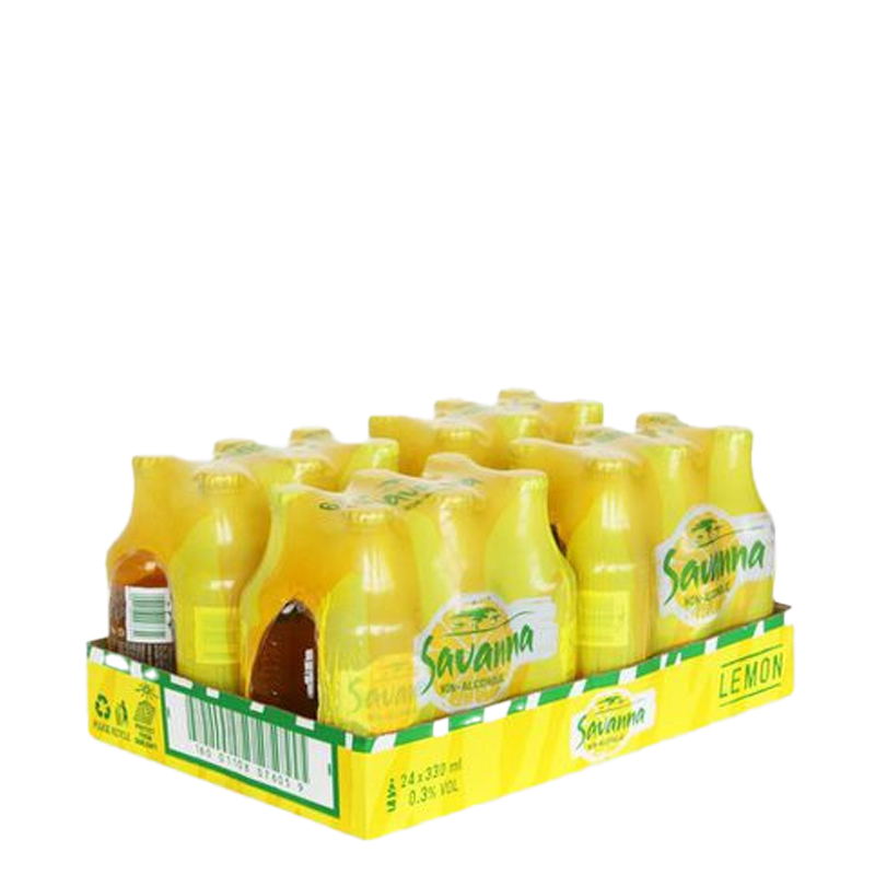 Savanna Lemon Non – Alcohol 330ml case 24