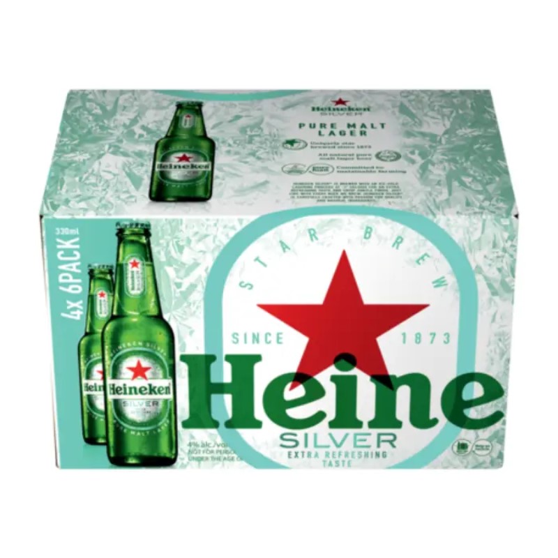 Heineken Silver 330ml Nrb - 24 - Bar Keeper