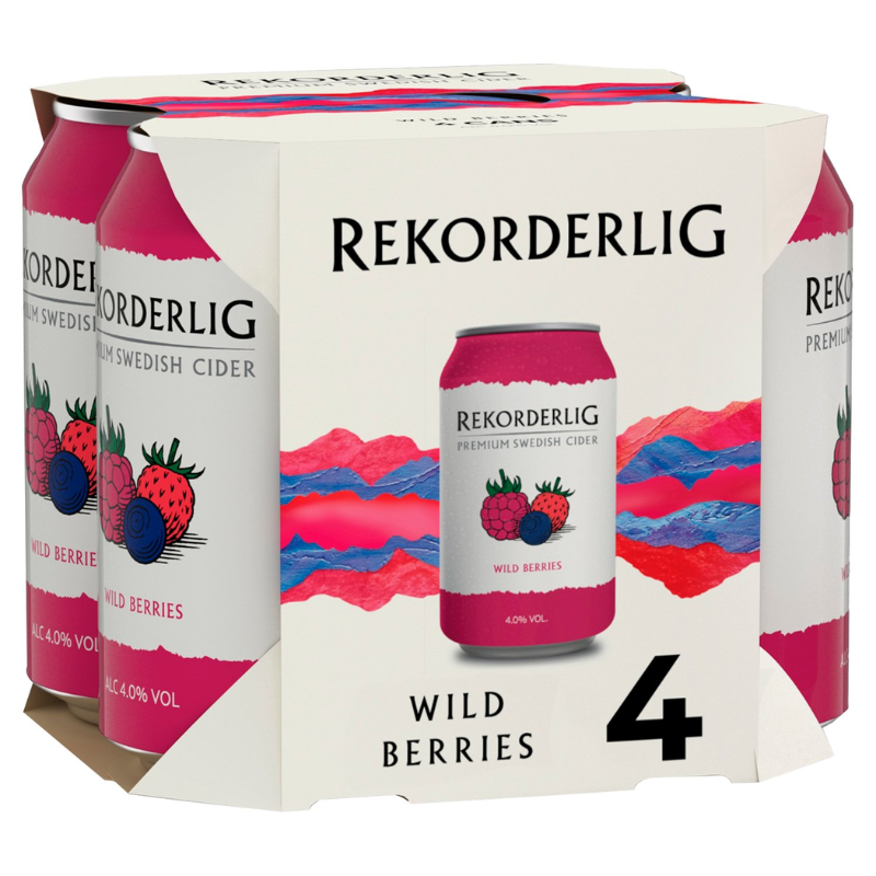 Rekorderlig Wild Berries Can 330ml 4 pack