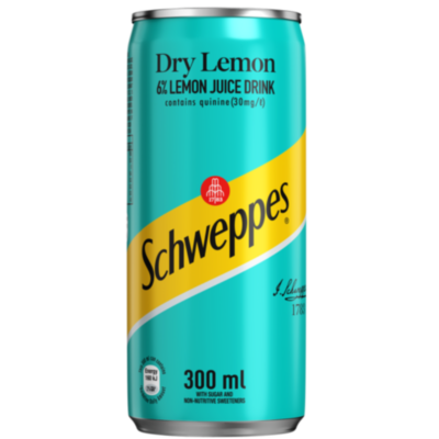 Schweppes Dry Lemon 300ml Can