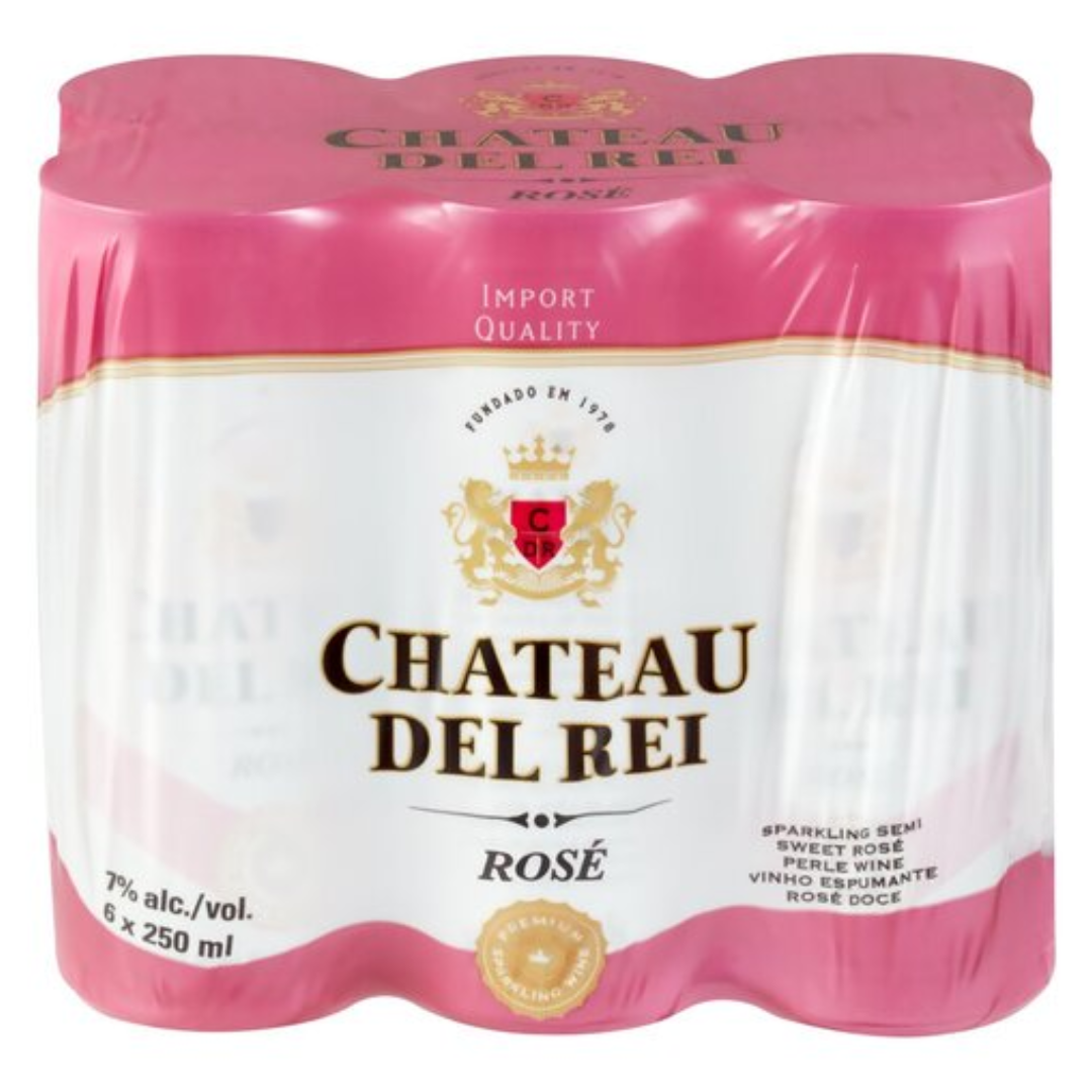 barkeeper 10502 Chateau Del Rei Rose 250ml Cans 6 Pack