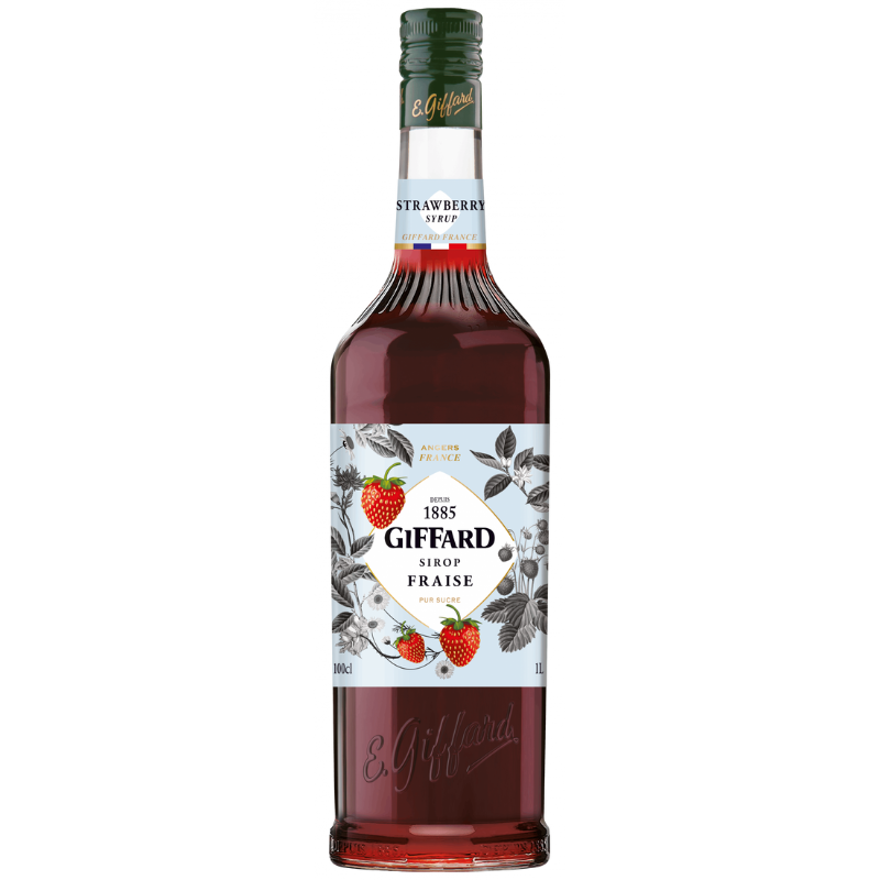 Giffard Strawberry Syrup 1lt Bar Keeper