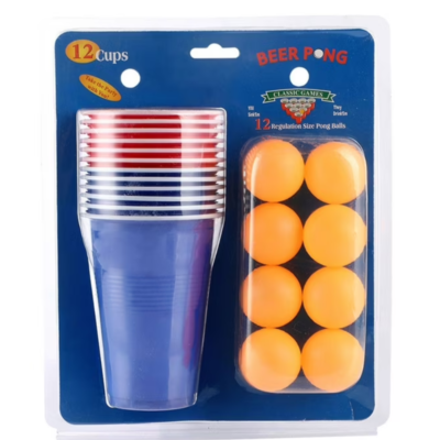 Beer Pong 12 Cups & 8 Balls