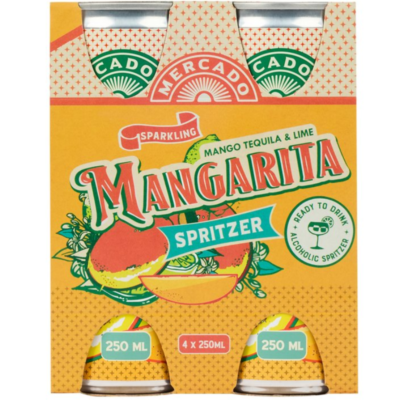 barkeeper 11292 Mercado Mangarita Spritzer Can 250ml 4 Pack 1
