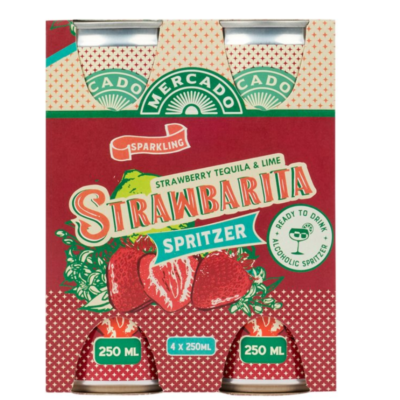 barkeeper 11293 Mercado Strawbarita Spritzer 250ml