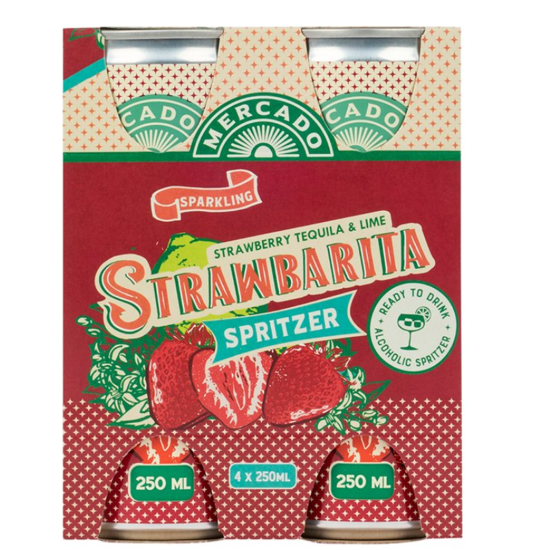 barkeeper 11293 Mercado Strawbarita Spritzer 250ml