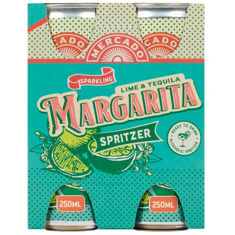 barkeeper 6658 Mercado Mangarita Spritzer Can 250ml 4 Pack